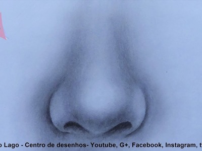 Como desenhar nariz realista- narrado passo a passo simples