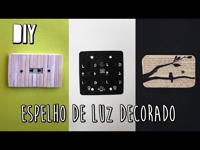 Espelho de luz decorado