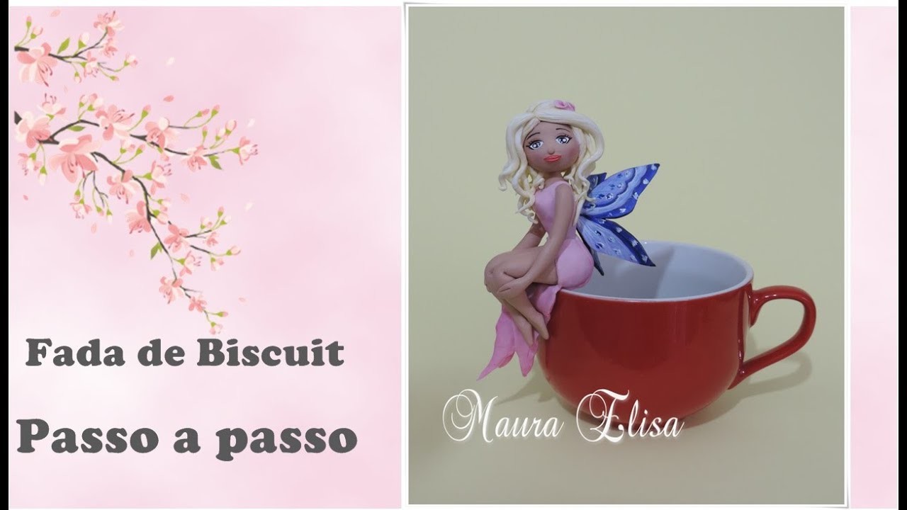 Fada de Biscuit - com Maura Elisa Ribeiro aula passo a passo - parte 1