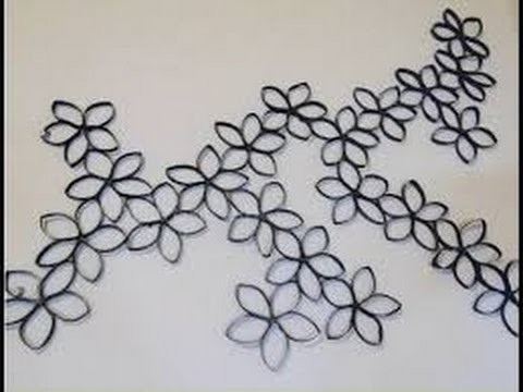 FLORES DE ROLINHO DE PAPEL HIGIÊNICO