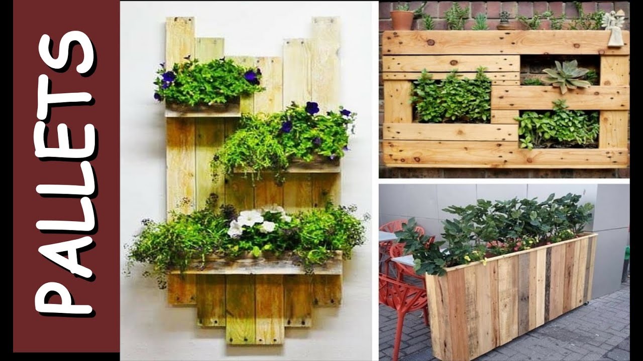Top jardineiras e vasos de Pallets - Recycled Pallet planters