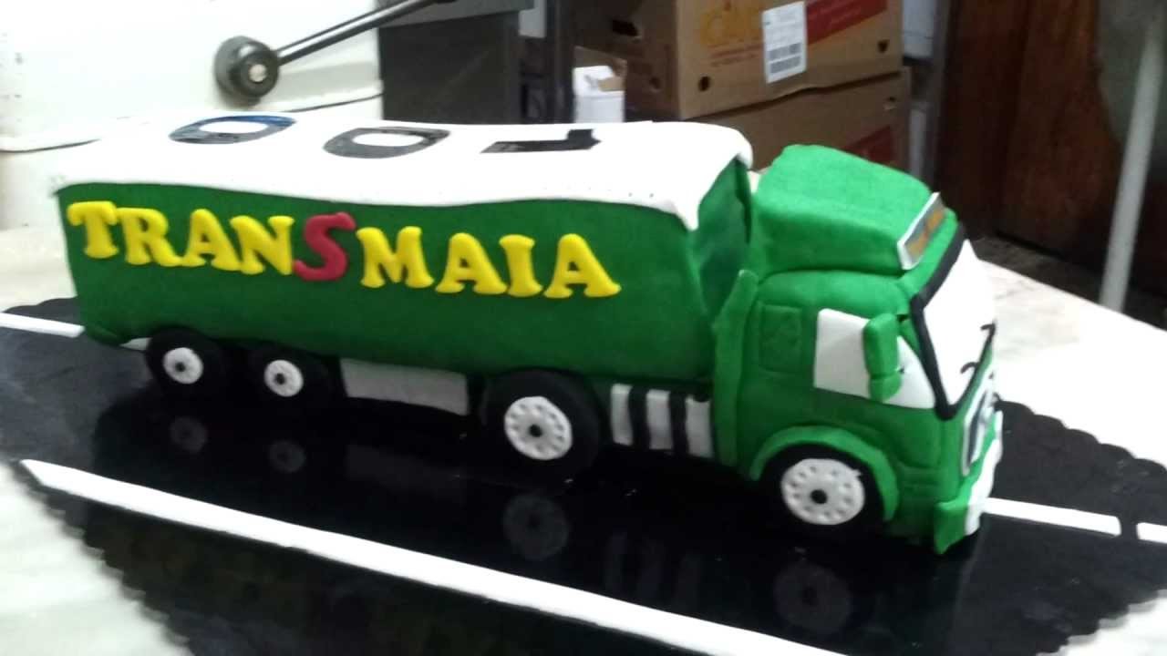 Truck 3D cake, bolo em forma de camião