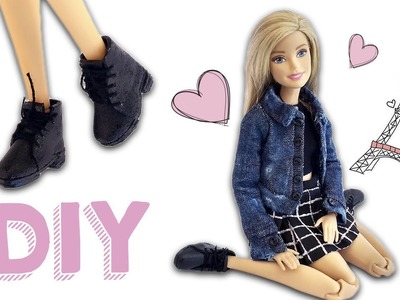 Bota Cano Curto para Bonecas | Como Fazer Sapatos de Boneca Barbie