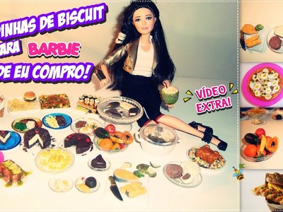 COMIDINHAS DE BISCUIT para Barbie *Onde eu compro! ❤