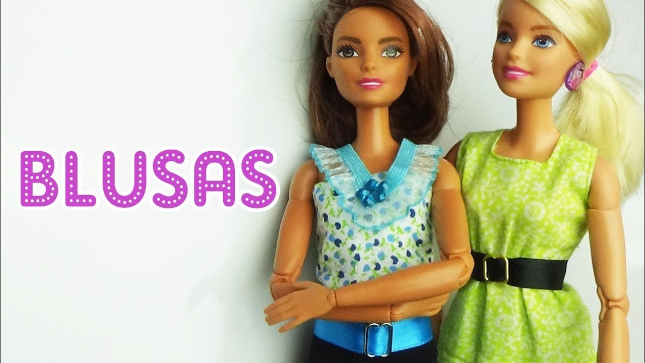 Como fazer Blusas para Barbie e Bonecas trabalhar em escritório | Tutorial