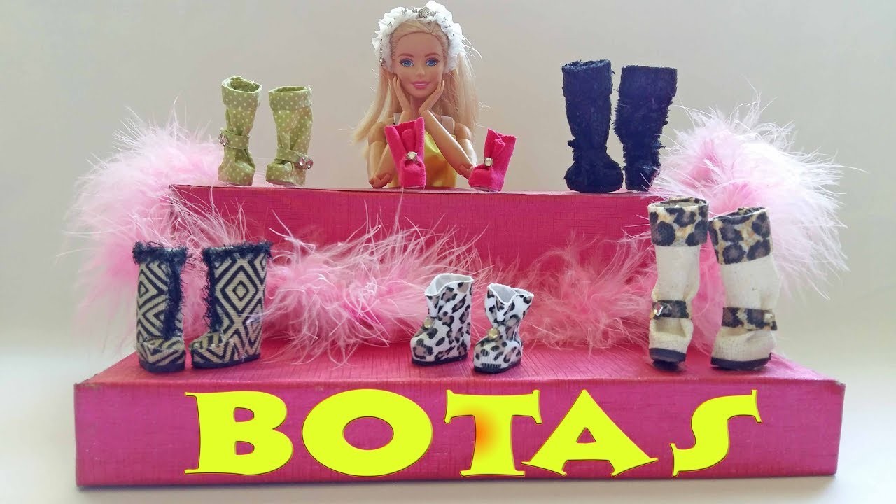 Como fazer botas com embalagem de comprimido ,  para Barbie, Ever After High e outras bonecas