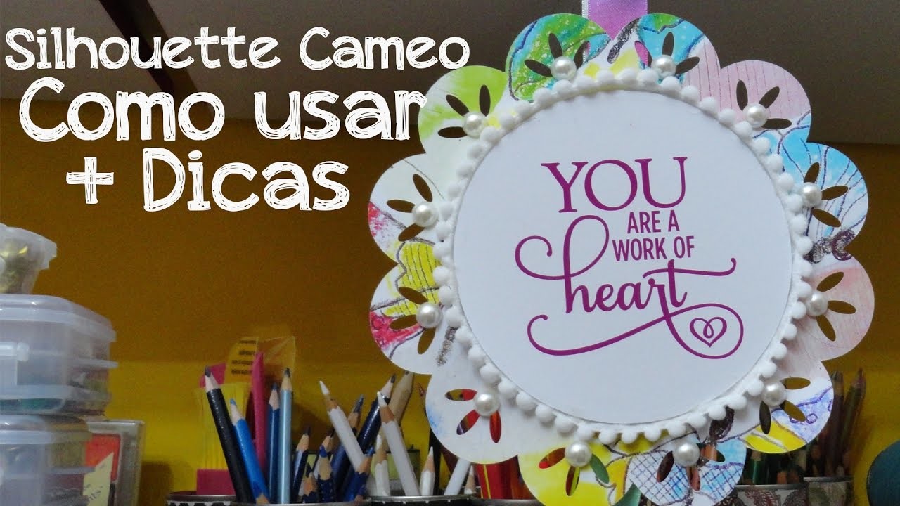 Como usar Silhouette Cameo (Dia do Trabalho) - Cafôfu Ateliê de Arte