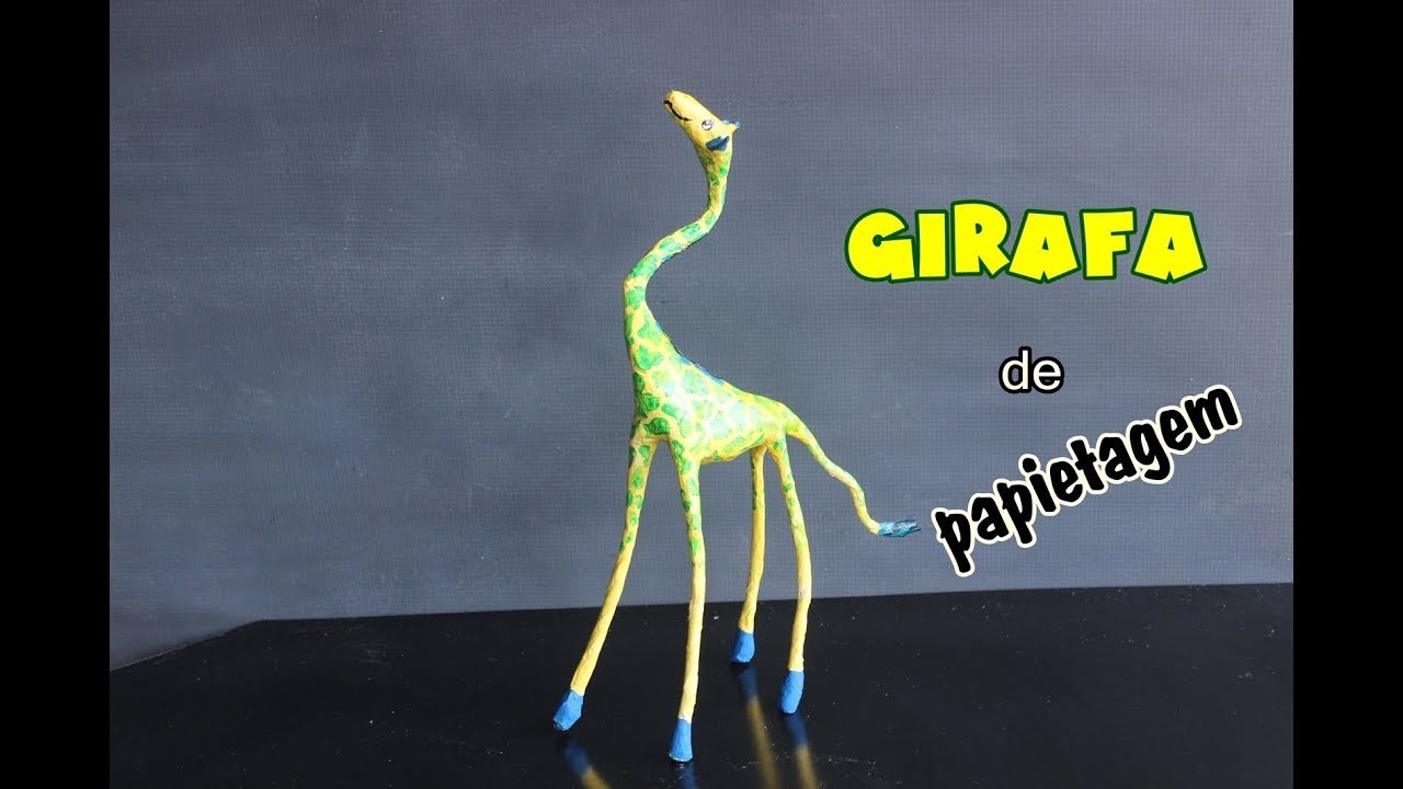 Girafa de papietagem com Marcelo Gonçalves do Canal Feito a Mão.com
