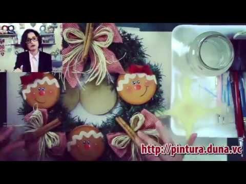 GUIRLANDA GINGER DE NATAL PASSO A PASSO | TÂNIA MARQUATO | PINTANDO COM O CORAÇÃO