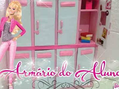 Como Fazer Armário do aluno para Barbie e bonecas similares