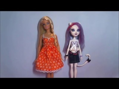 Como fazer roupa de boneca #4: bata e vestido para Barbie MH e EAH