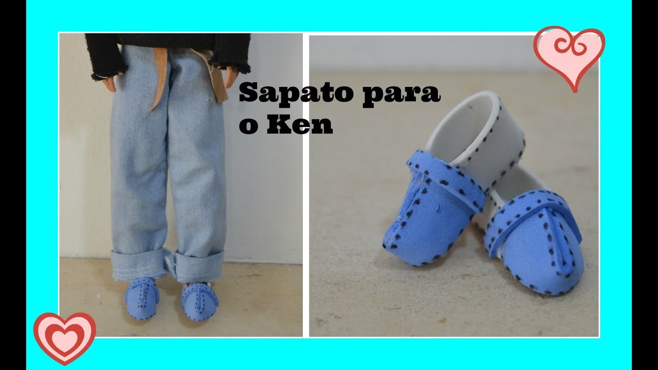 Como fazer sapatos para o boneco Ken