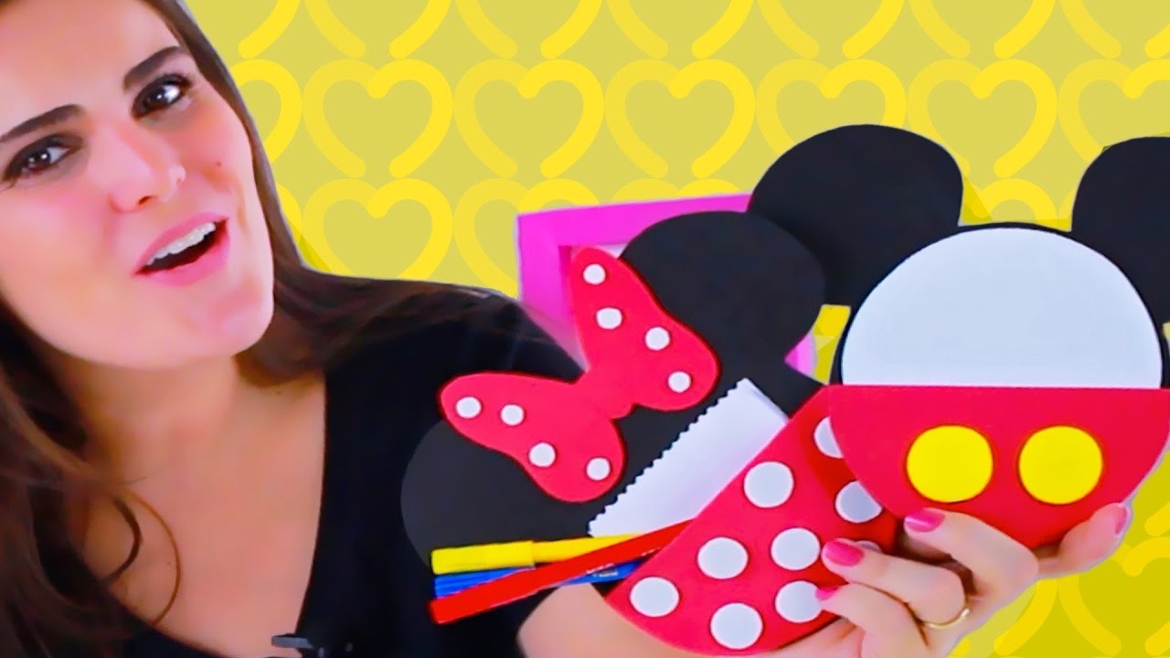 Lembrancinha da Mickey e Minnie - Porta Recado