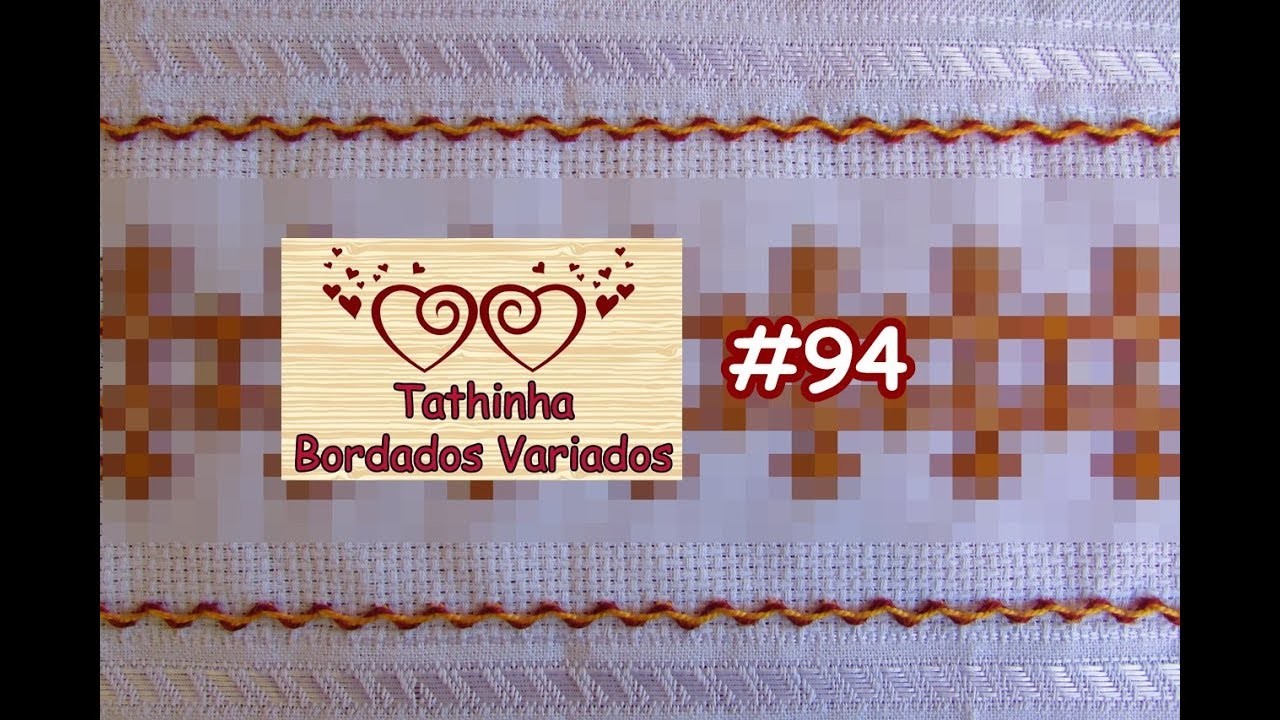PONTO ENTRELAÇADO SIMPLES E RISCO PARA BORDAR - Tathinha Bordados #94