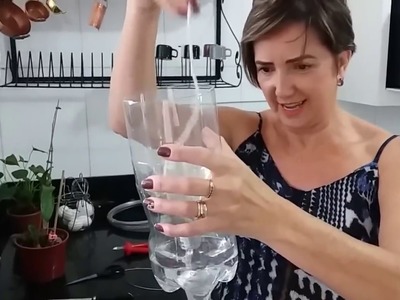 Como fazer seu vaso auto irrigavel de garrafas pet - #0013
