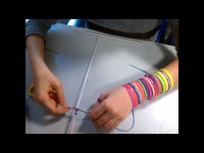 Como fazer uma pulseira de linhas lisa