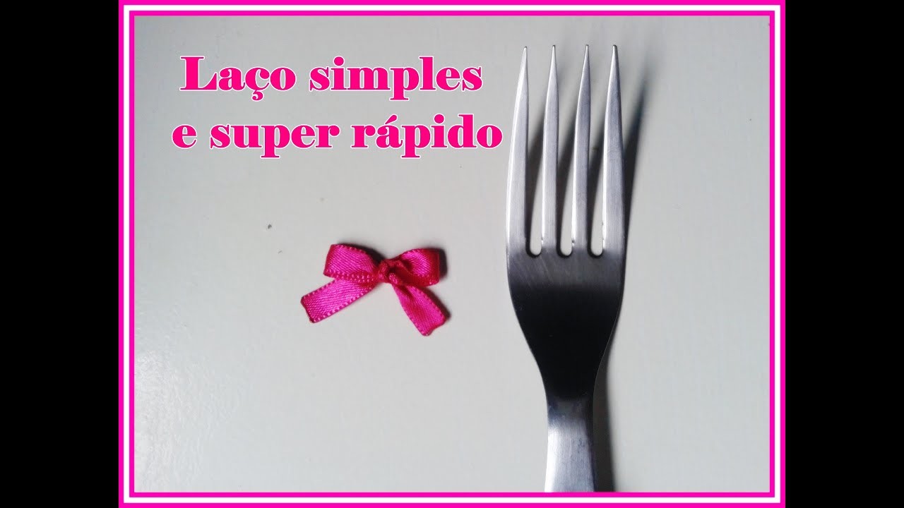 Laço simples usando garfo