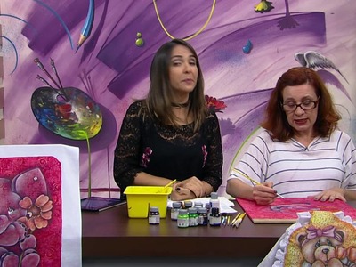 Mulher.com - 09.09.2016 - Pintura em tecido estampado - Silmara Cortegozo P2