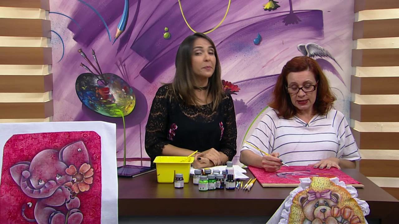 Mulher.com - 09.09.2016 - Pintura em tecido estampado - Silmara Cortegozo P2