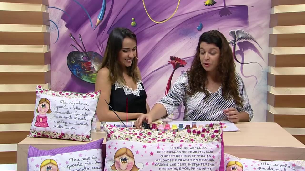 Mulher.com - 10.10.2016 - Pintura country em tecido - Silvia Camilote PT2