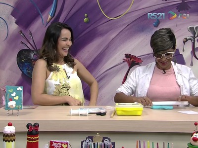 Mulher.com - 27.01.2017 - Caderneta de anotações em biscuit - Renata Costa P1