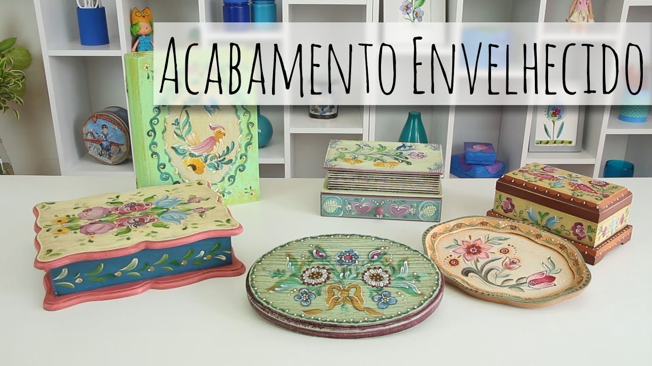 Acabamento Envelhecido no Bauernmalerei!
