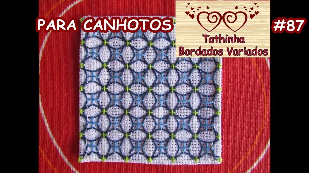 BORDADO ORIENTAL. SASHIKO EMBROIDERY. CANHOTOS - Tathinha Bordados #87