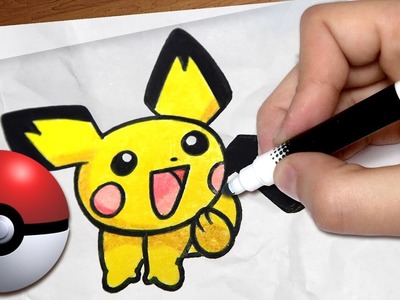 Como desenhar o PICHU [Pokémon] | Passo a passo #62