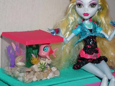 Como fazer aquário para boneca Monster High, Barbie, etc