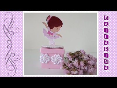 DIY: Como fazer caixinha acrílica para lembrancinha de aniversário ,tema Bailarina
