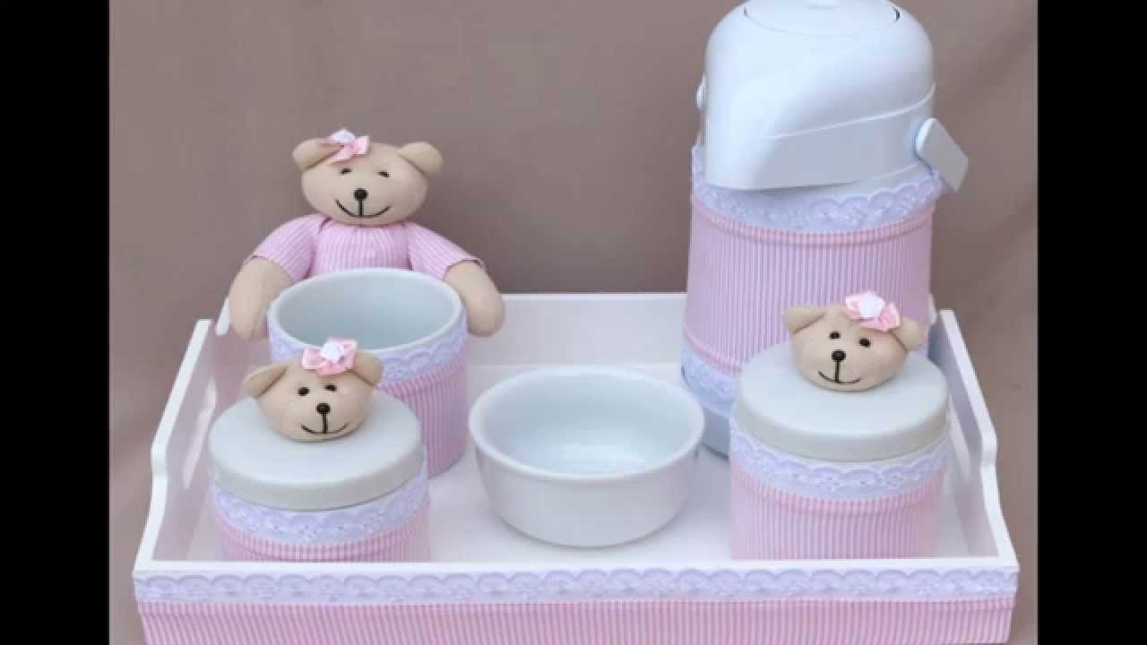 Kit de higiene em porcelana para menina
