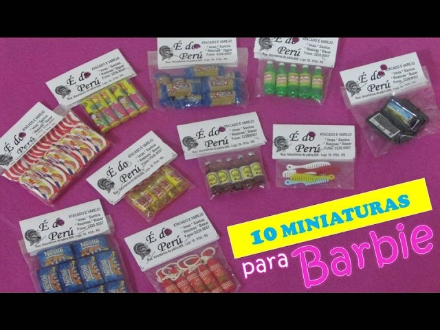 MINIATURAS PARA A BARBIE - Brincadeira de Criança