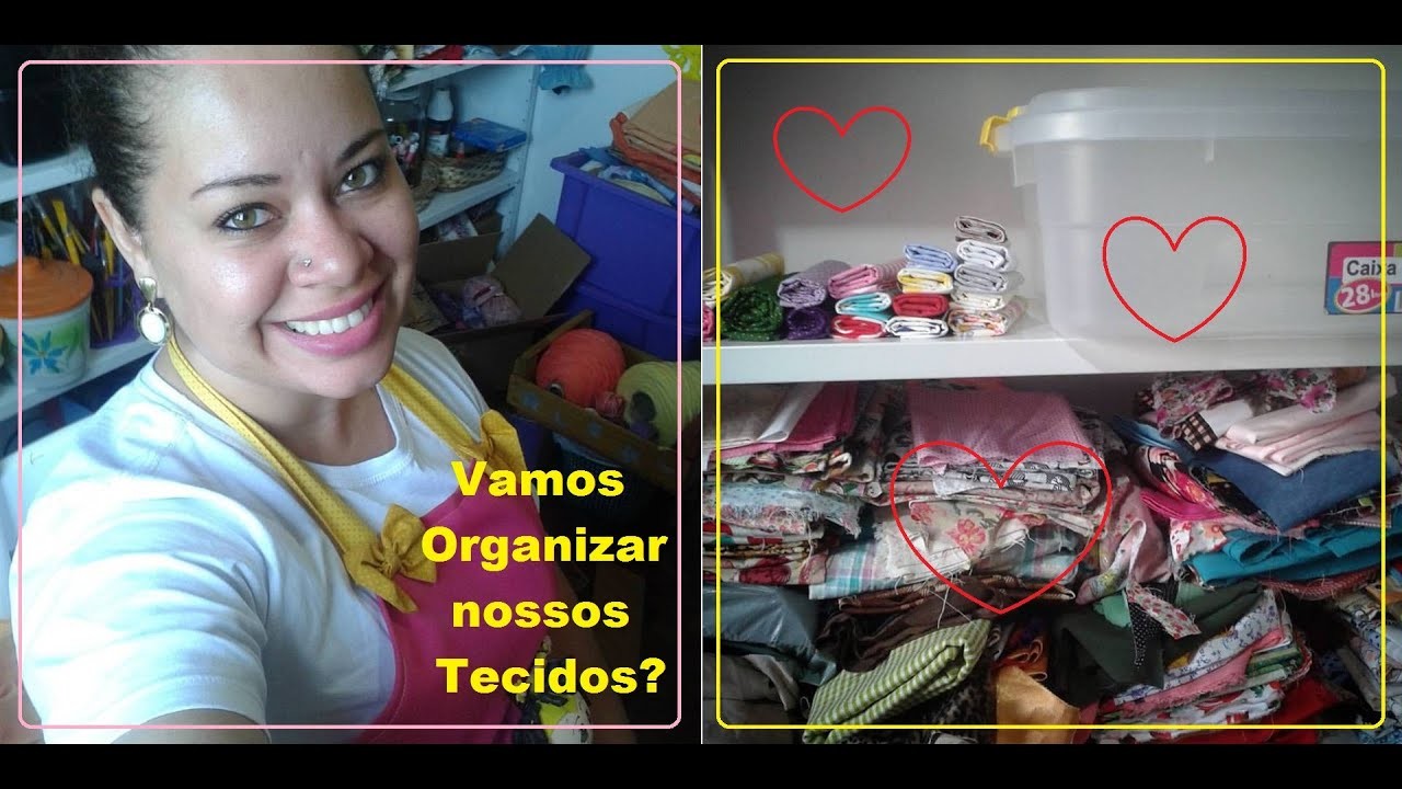 Organizando tecidos + PAP relâmpago + Beijos!