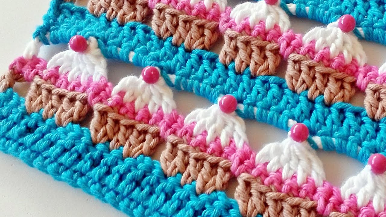 Criações em Crochê: PONTO CUPCAKE | Luciana Ponzo