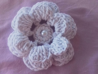 Flor de Crochê Para Aplicação  Cristina Coelho Alves