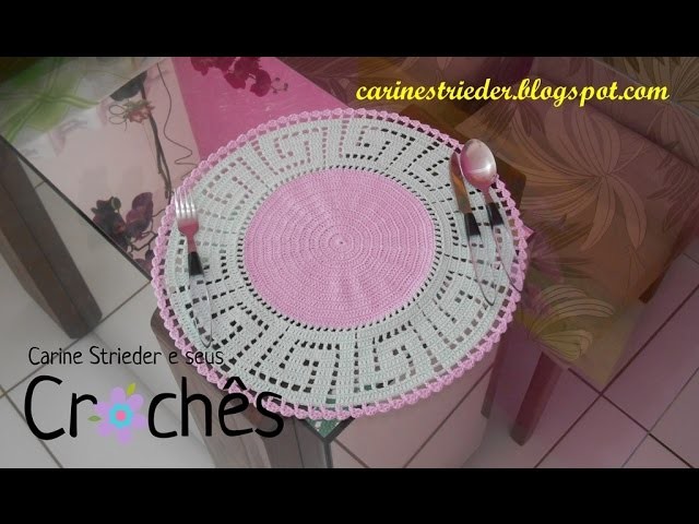 Sousplat Chave Grega por Carine Strieder