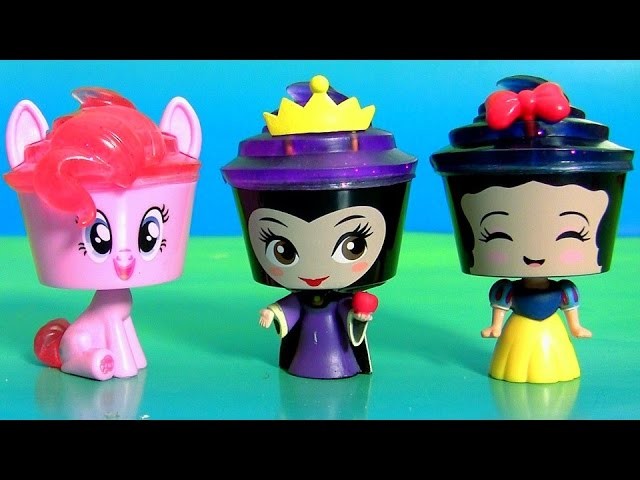 Bonecas Cupcake Surpresa Disney Princess Branca de Neve, Rainha Má e MLP Meu Primeiro Pônei