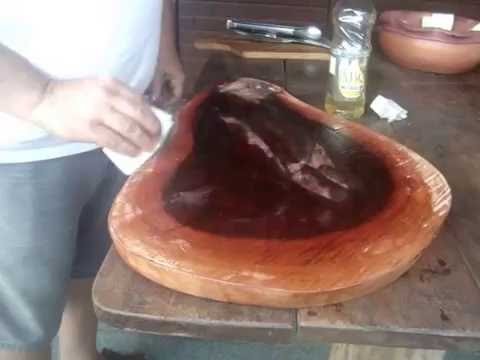 CHURRASQUEIRA DE BARRO - Como Selar, Preparar uma Tábua de Carne = CHURRASQUEIRA DE BARRO