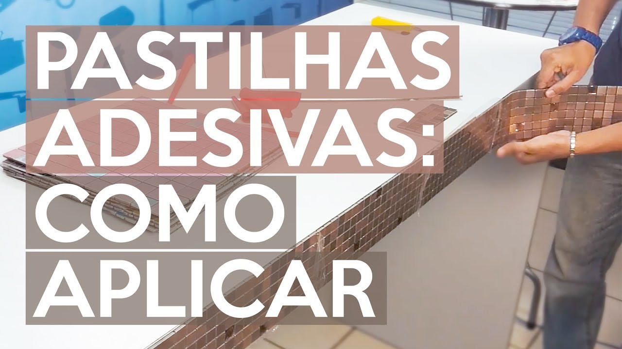 Como aplicar pastilhas adesivas metálicas.