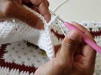 Como fazer crochê - Aula 007 - Falso ponto alto no início da volta