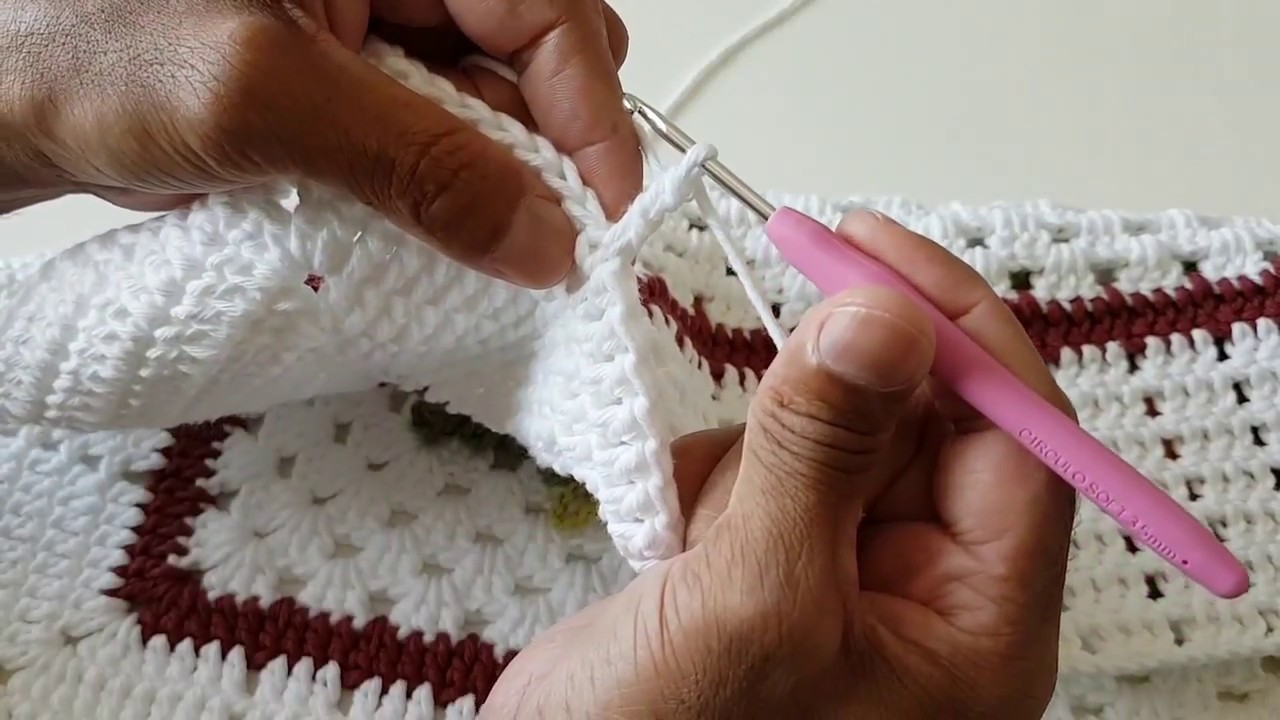 Como fazer crochê - Aula 007 - Falso ponto alto no início da volta