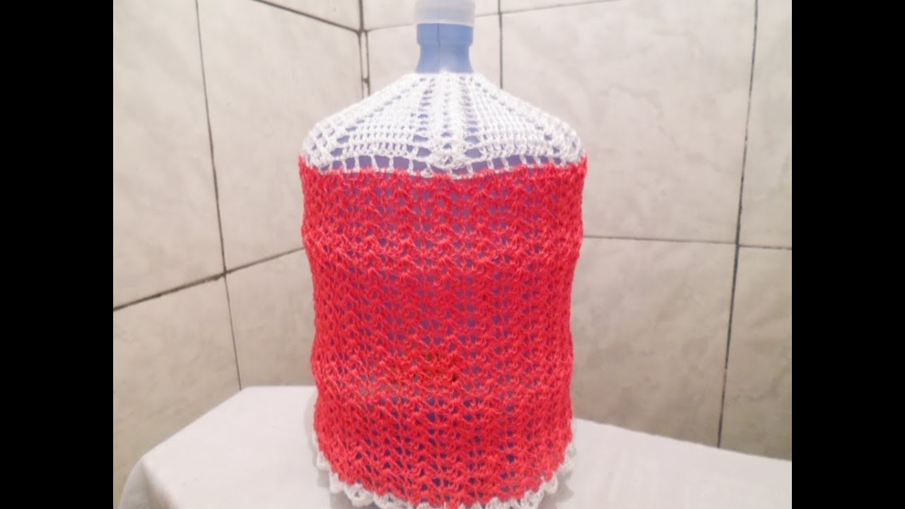 Como fazer uma Capa de Crochê para Galão de Água - (Passo a Passo)
