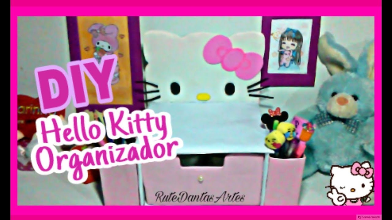 DIY HELLO KITTY ORGANIZADOR