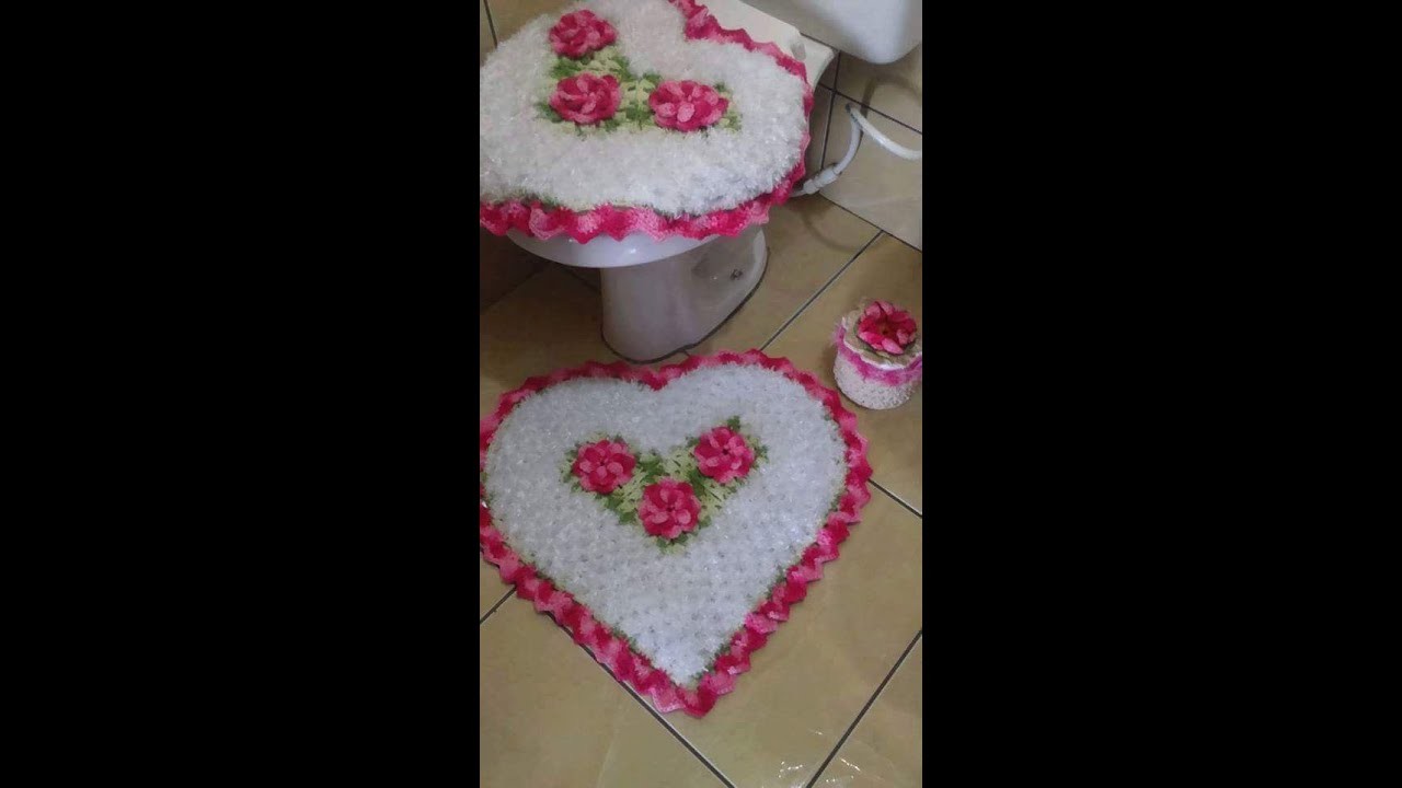 Jogos de Tapetes de Banheiro em croche