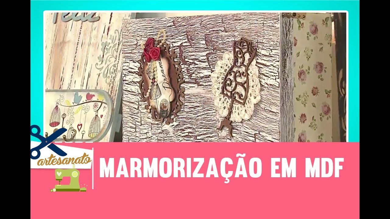 Marmorização em MDF - Vida Melhor - 05.07.2017