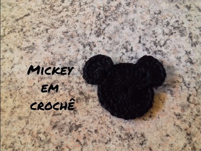 Mickey em crochê para aplicação