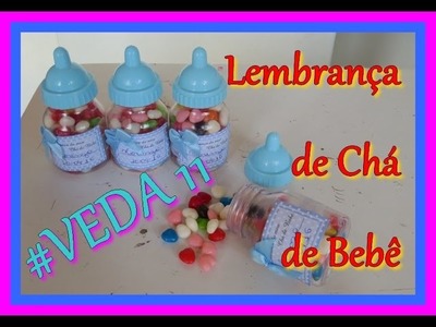 #VEDA 11 - Lembrancinha de Chá de Bebê e Maternidade - Mini Mamadeiras