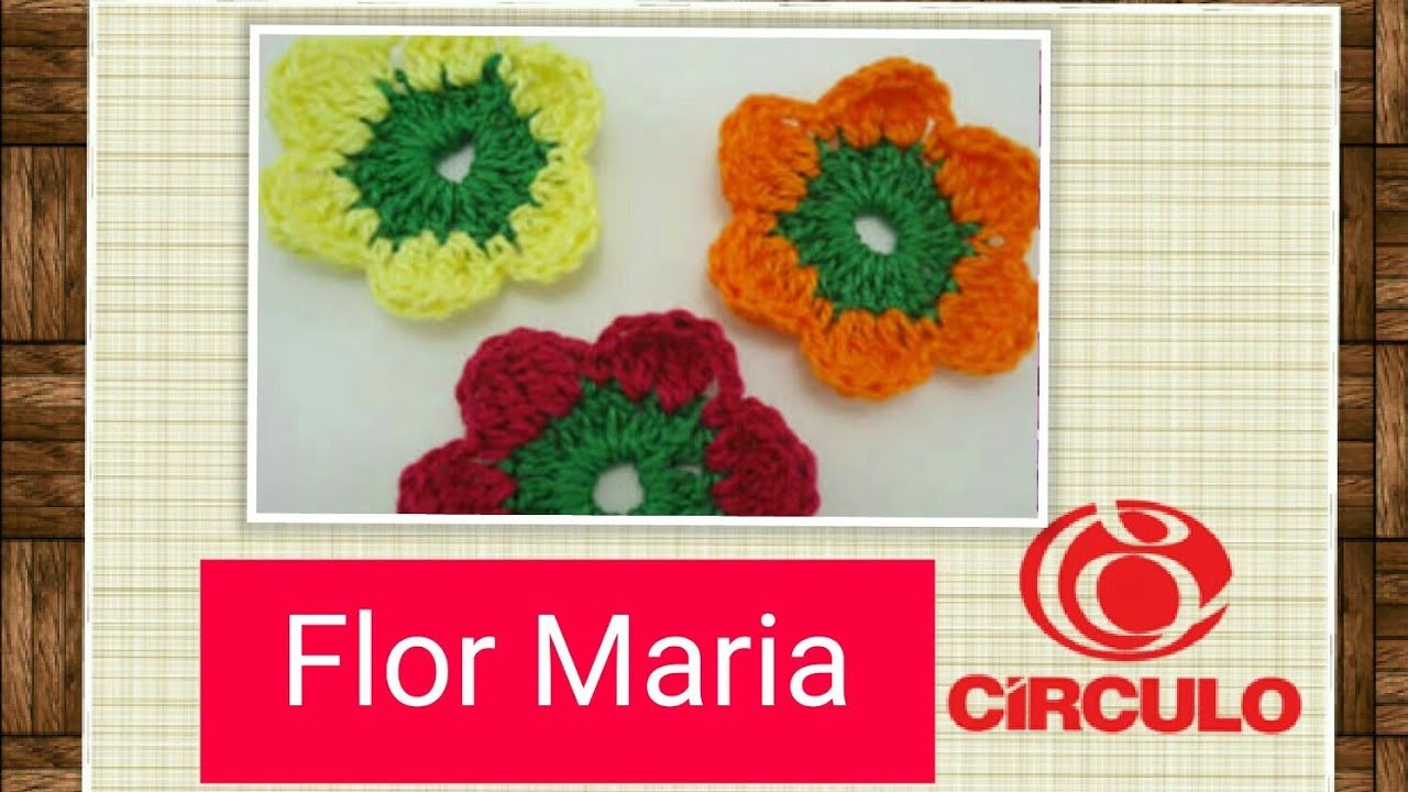 Versão canhotos: Flor Maria sem vergonha em crochê # Elisa Crochê