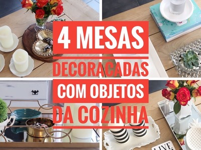 4 decorações de mesa de centro usando objetos da cozinha | katherinne Ribeiro