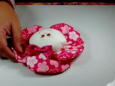 Como fazer uma linda boneca de pano menina flor parte 2